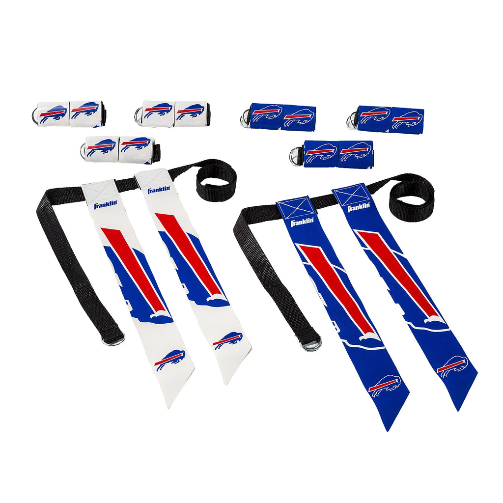 Franklin Sports Nfl Buffalo Bills Flag Football Sets - Nfl Team Flag Football Belts And Flags - Flag Football Equipment For Kids