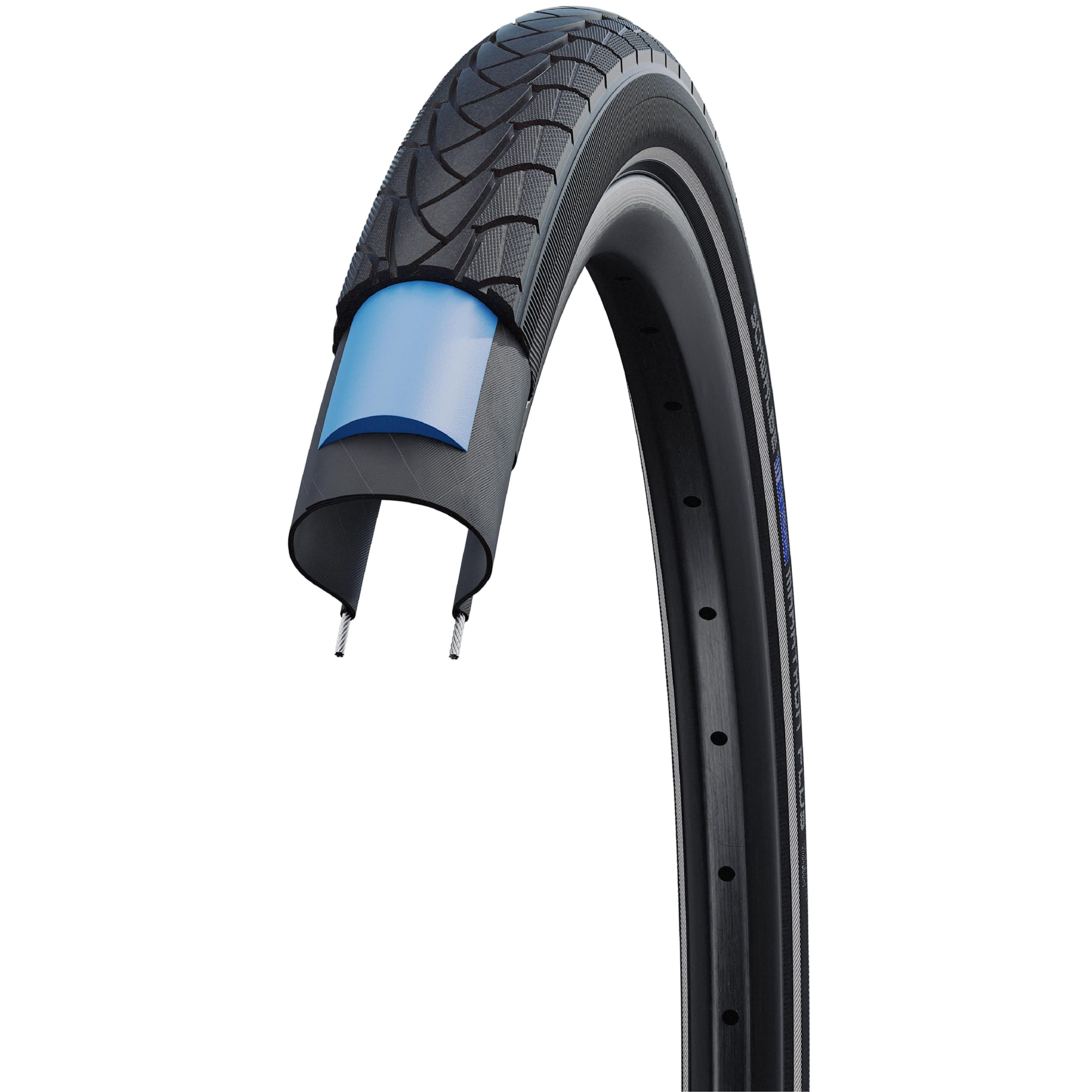 Schwalbe Marathon Plus Hs 440 Road Bike Tire (700X38, Allround Wire Beaded, Reflex)