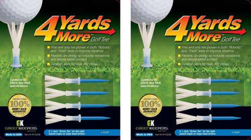 4 Yards More Golf Tees - Blue ''Driver Tee'' - 3 1/4'' (2 Count)