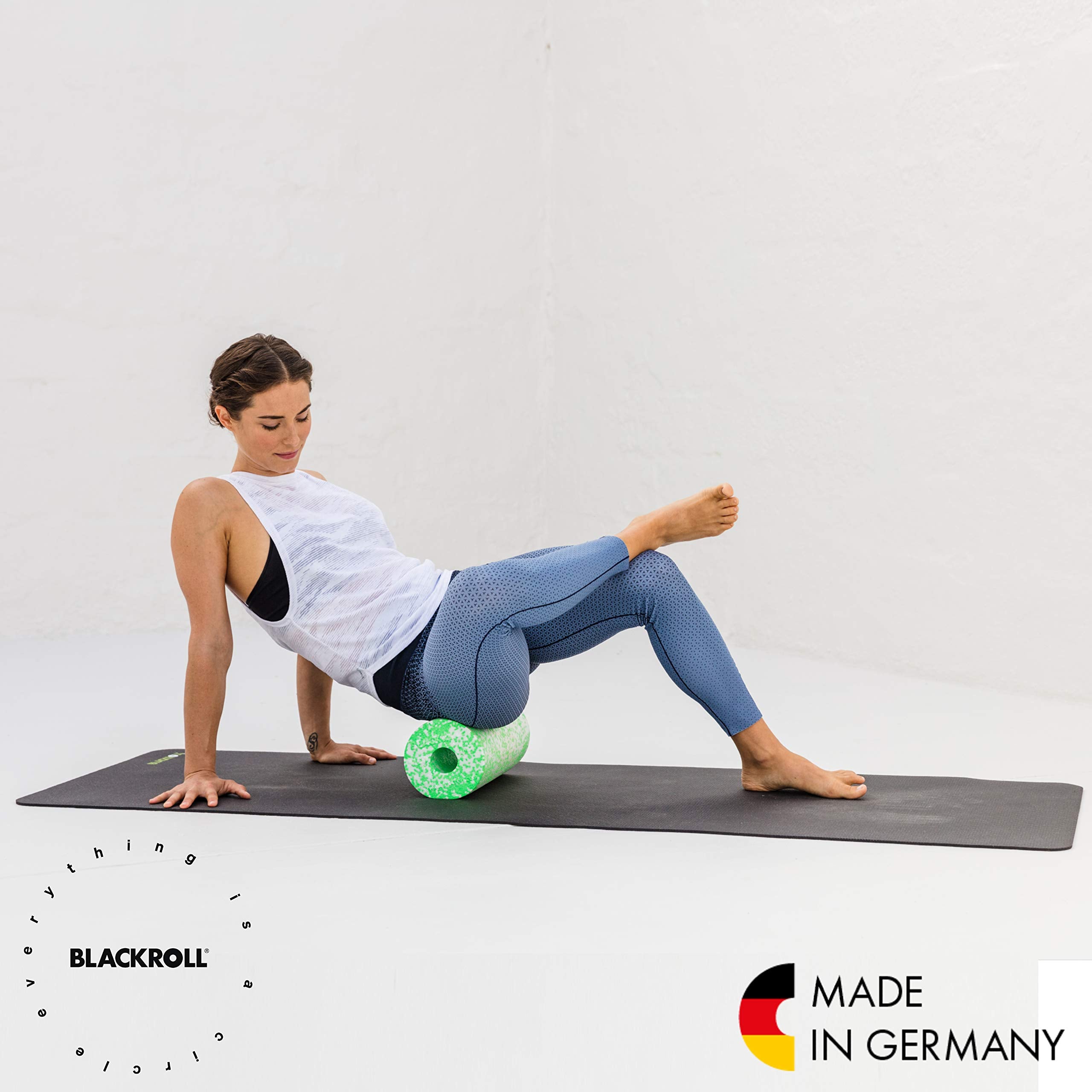 Blackroll - Med Foam Roller, Ideal For Myofascial Trigger Point Release And Back Massage, For Yoga, Exercise, Pilates, And Home