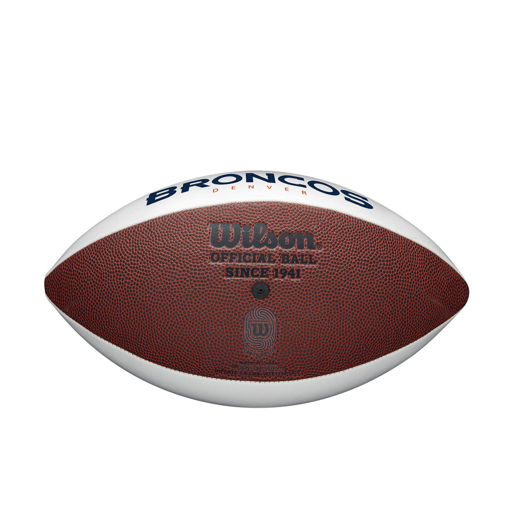 Wilson Nfl Live Signature Autograph Football - Official Size, Denver Broncos