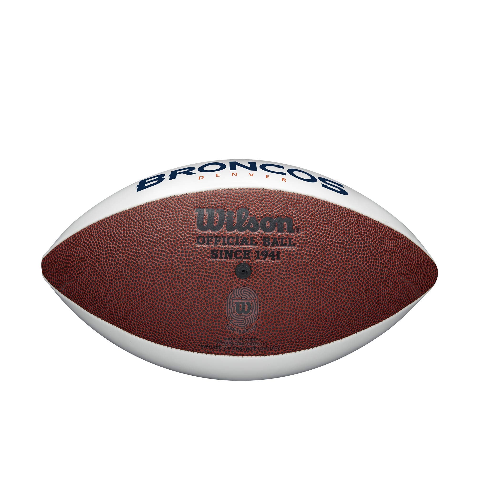 Wilson Nfl Live Signature Autograph Football - Official Size, Denver Broncos