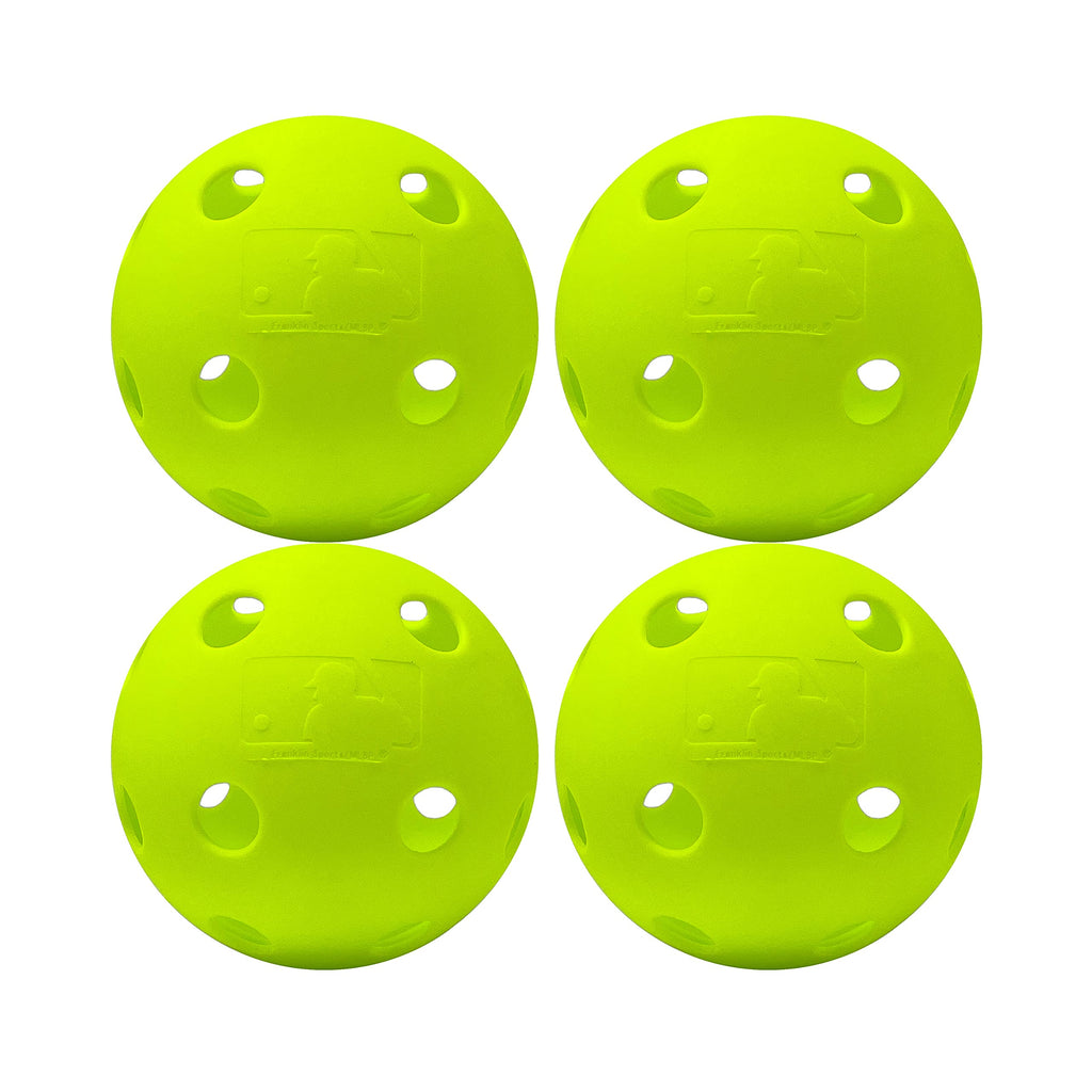 Franklin Sports Plastic Softballs - Indestruct-A-Ball Plastic Practice Softballs - Official Size 11'' Training Softball For Batt