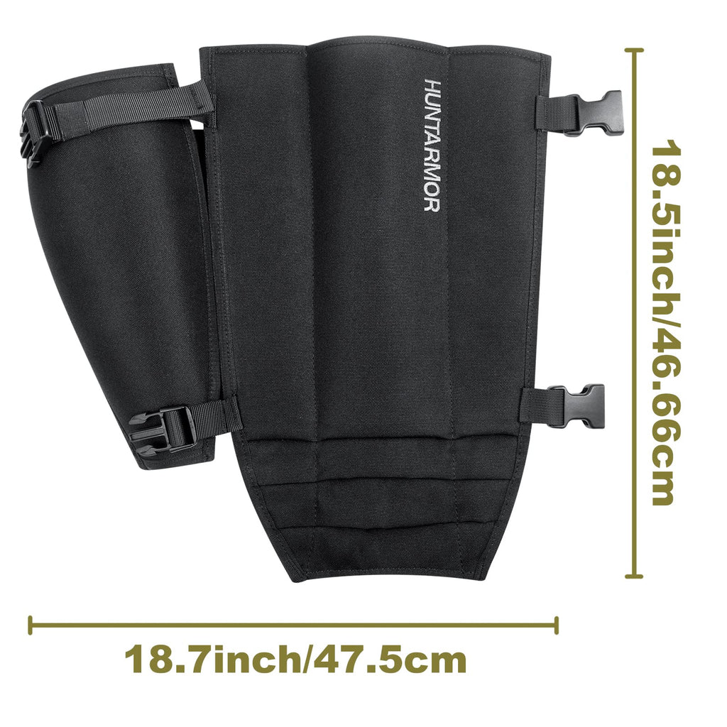 Huntarmor Eva Shin Guards Snake Gaiters: Semi Hard Protective Eva Resin Shell, Strong Protection For Lower Legs, Comfortable Men