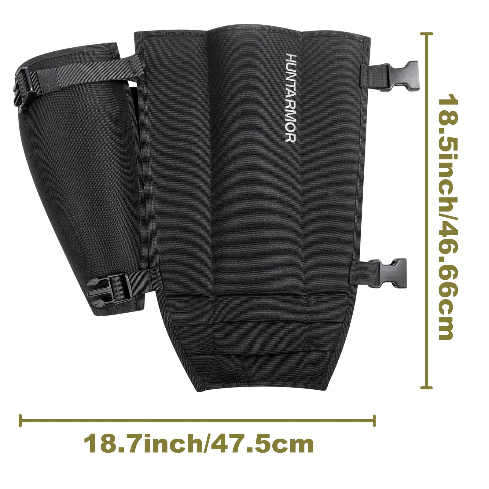 Huntarmor Eva Shin Guards Snake Gaiters: Semi Hard Protective Eva Resin Shell, Strong Protection For Lower Legs, Comfortable Men