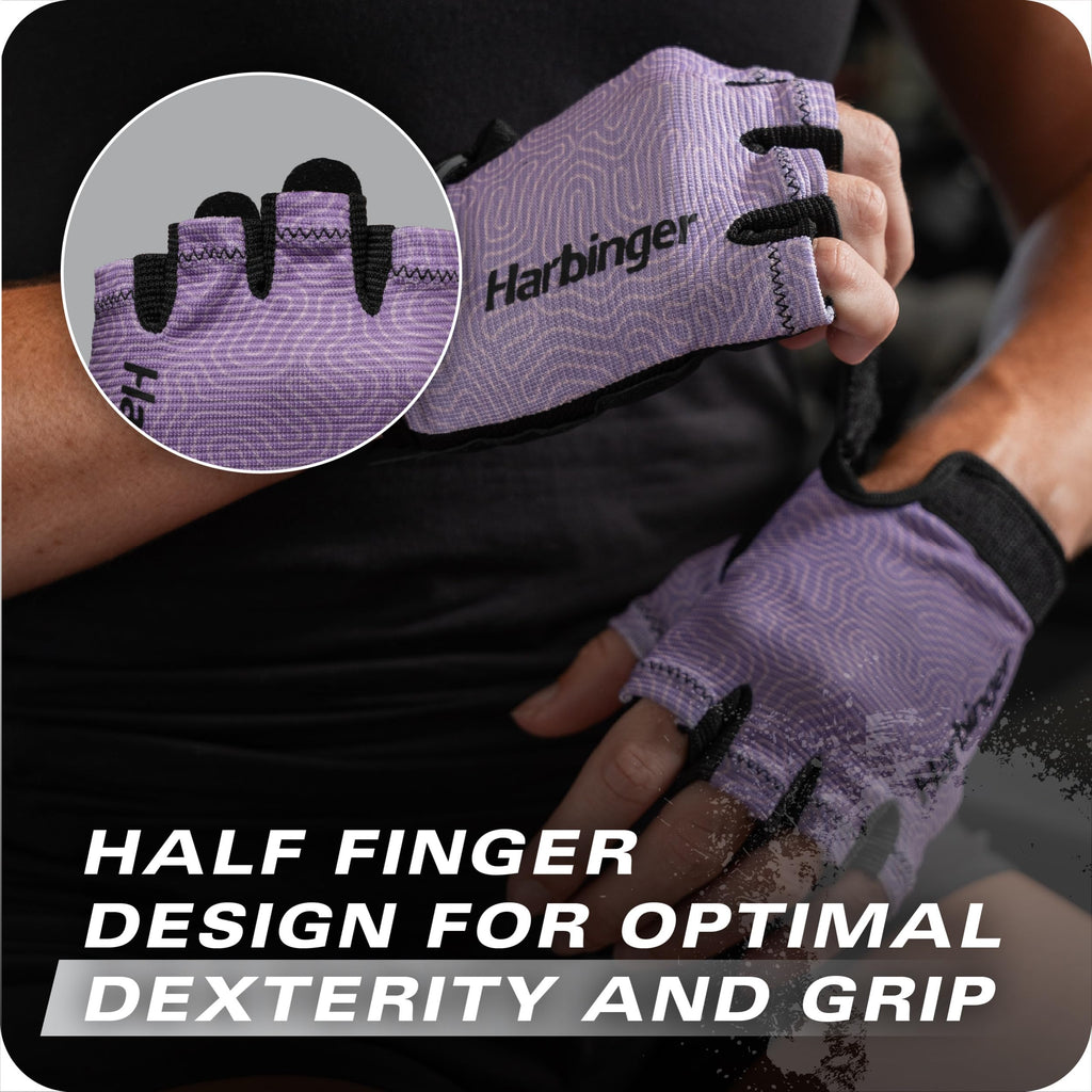 Power Gloves 3.0 - Durable Half Finger Weightlifting Gloves with Adjustable Wrist Closure, Breathable Leather Palm, Womens