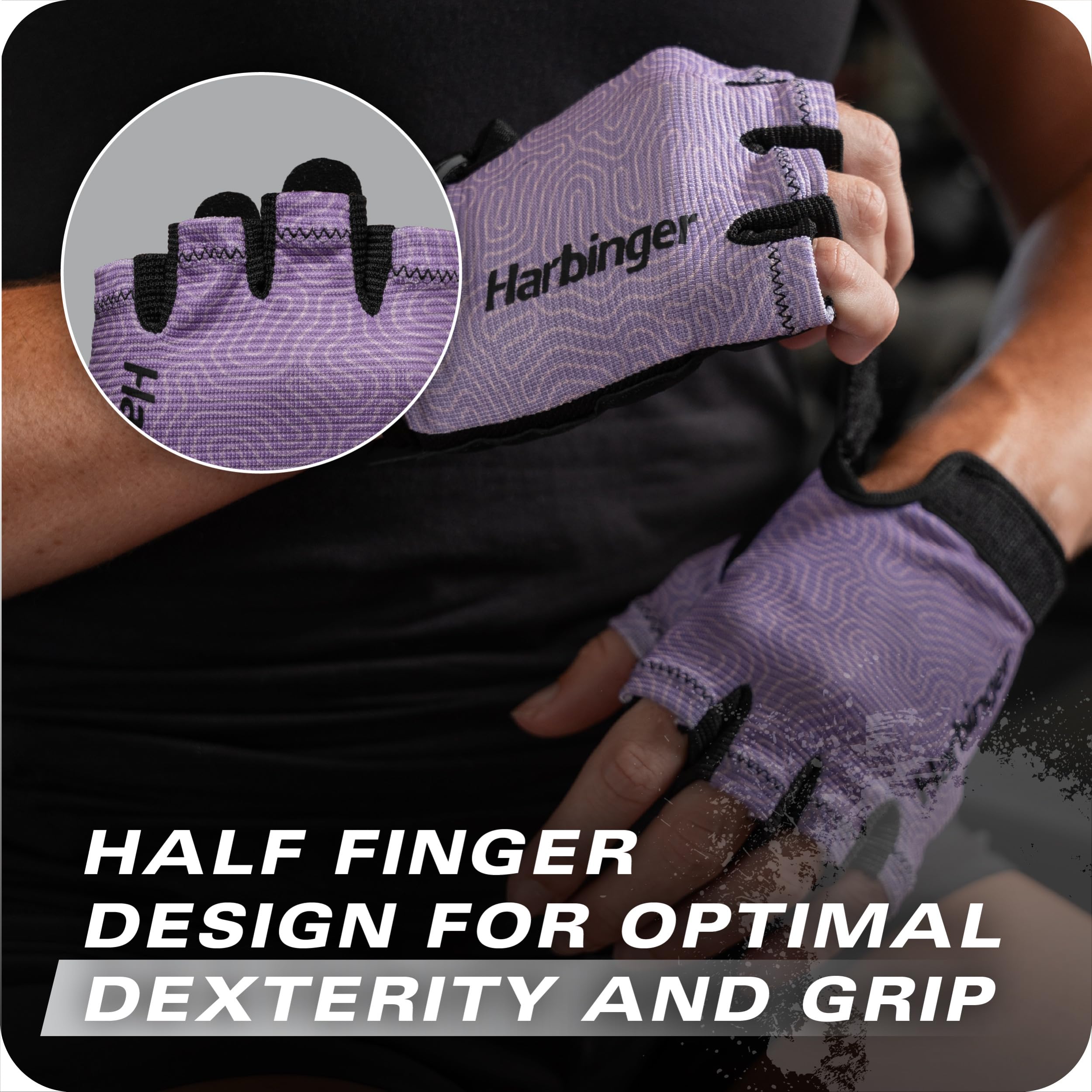 Power Gloves 3.0 - Durable Half Finger Weightlifting Gloves with Adjustable Wrist Closure, Breathable Leather Palm, Womens