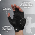 Harbinger Pro Gloves 3.0 - High Performance Training Gloves with Enhanced Grip, Breathable 4-Way Stretch, Leather Reinforcements