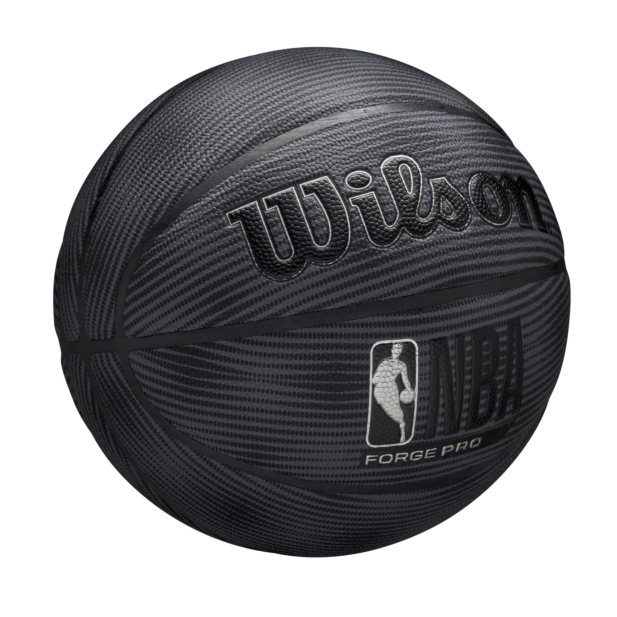 Wilson Nba Forge Pro Midnight Indoor/Outdoor Basketball - Black/Silver, Size 7-29.5''