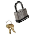 Kryptonite Laminated Steel Key Bike Padlock, Heavy-Duty 44mm Security Lock for Bicycles, Door, Gate, Fence