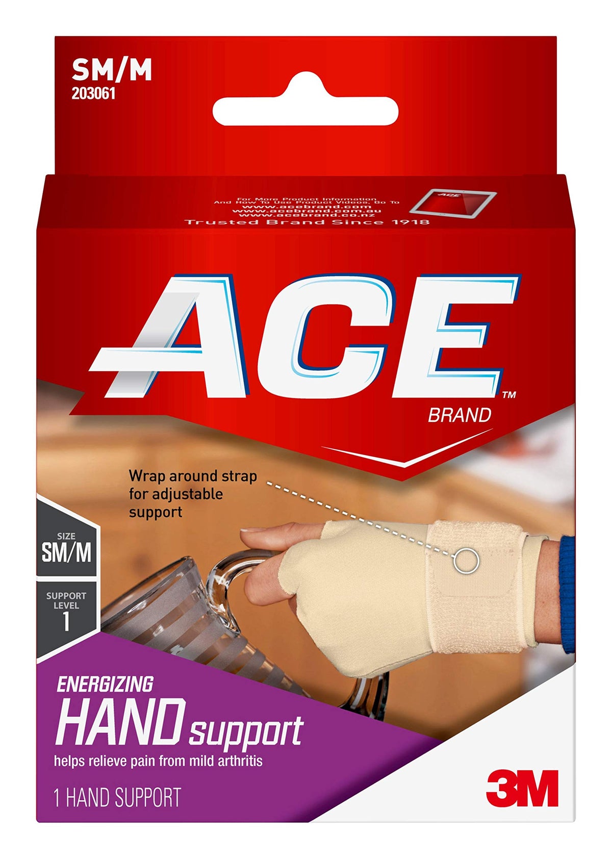 Ace Energizing Glove, Small/Medium