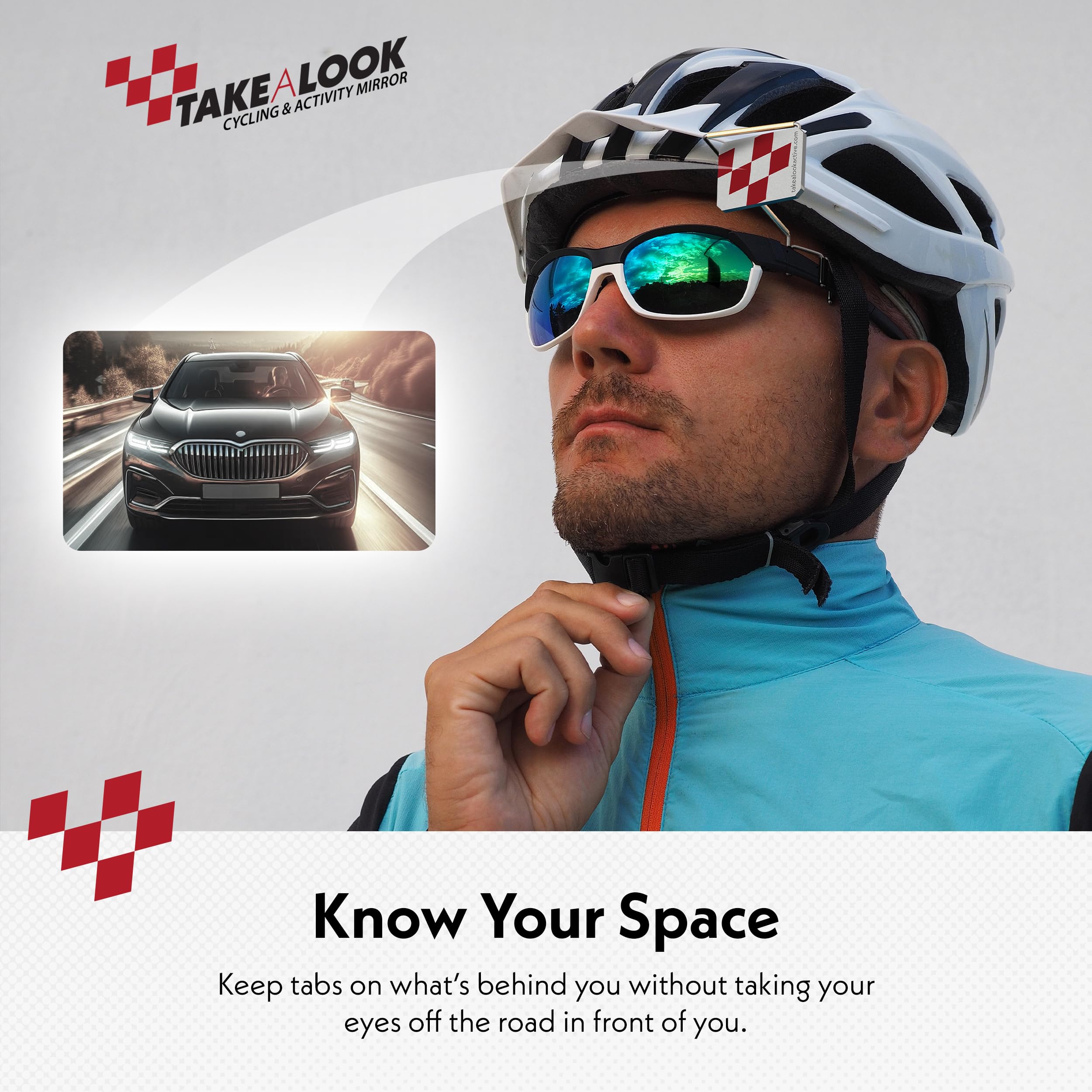 Bike Peddler Take A Look Cycling Eyeglass Mirror (Original)