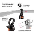 Granite Cricket Mountain Bike Bell With Single-Strike Mode And Constant Cowbell Mode, Bike Bell For Mountain Bike, Bmx Bike, Roa