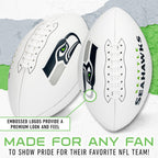 Franklin Sports Nfl Seattle Seahawks Autograph Football - Official Size White Panel Souvenir Football For Autographs + Signature
