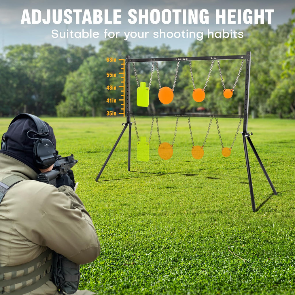 Hayohrt Steel Target Stand For Ar500 Shooting Complete Kit 3/8 '' Thick 4 ' ' 6 ' ' 8 ' ' 7 ' 'X 12 ' ' Silhouette Target, 4Pc G