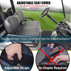 Nokins Golf Cart Yd Diamond Seat Cover For Yamaha Drive/Drive 2 Original Regular Seat Cushion, No Stapler, Golf Cart Vinyl Repla