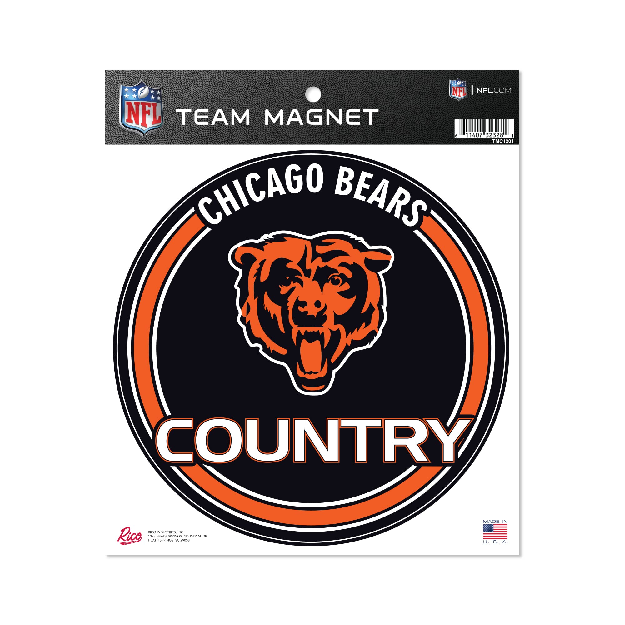 Rico Industries Nfl Chicago Bears 8'' Round Magnet