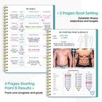 Fitness Workout Journal For Women & Men, A5(5.5'' X 8.2'') Workout Log Book Planner For Tracking, Progress, And Achieving Your W