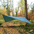 Dd Hammocks - Dd Tarp 4X4 - Coyote Brown (13Ft X 13Ft) - 100% Waterproof Lightweight & Multifunctional Rainfly Square Tarp Tent