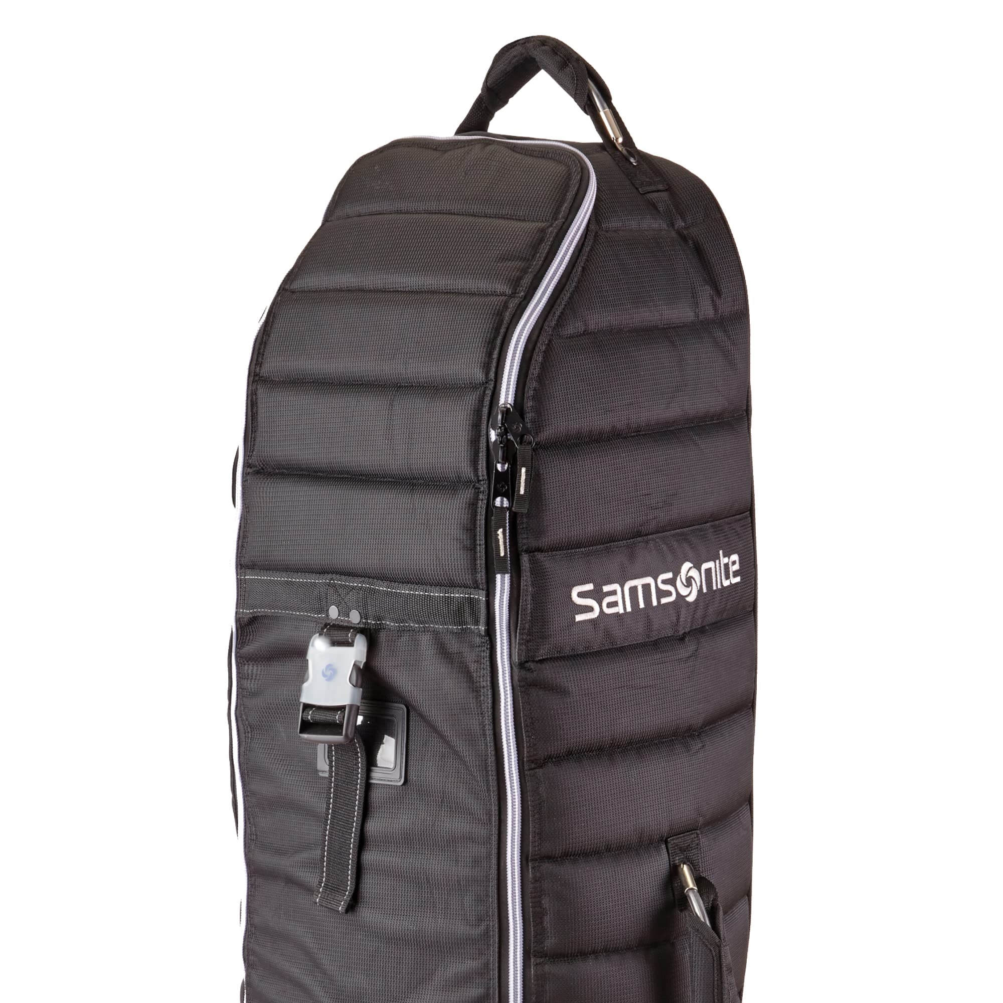 Samsonite Quilted Golf Travel Cover With Spinner Wheels And Detachable Shoe Bag, Midnight Black