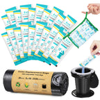 Blika 20 Count Camping Toilet Bags Eco Absorbent Gel Set, Portable Toilet Bags With Gel, 8 Gallon, 30 Liter, Heavy Duty 1 Mil, T