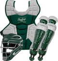 Rawlings | Velo 2.0 Baseball Catchers Set | NOCSAE Certified | Intermediate Ages 12-15 |Dark Green/White