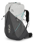 Rab Women's Muon ND Hiking Pack - Lightweight Durable Backpack for Hiking, Trekking, & Backpacking - Pewter/Graphene - 40-Liter 