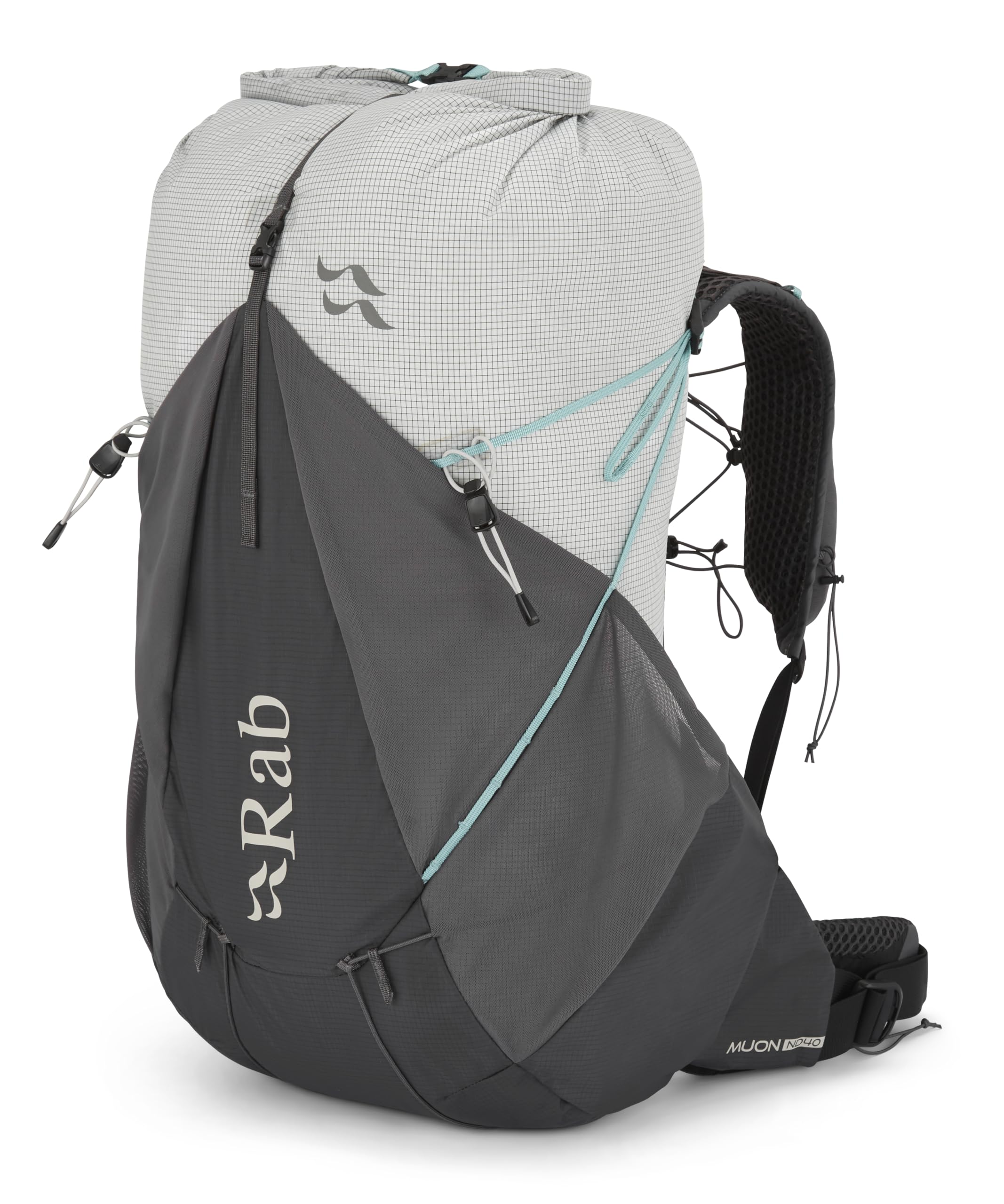Rab Women's Muon ND Hiking Pack - Lightweight Durable Backpack for Hiking, Trekking, & Backpacking - Pewter/Graphene - 40-Liter 