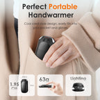 Nebafits Hand Warmers Rechargeable 2-Pack, Reusable Portable Magnetic Pocket Heater, USB 2-in-1 Hand Warmer, Suitable for Men an