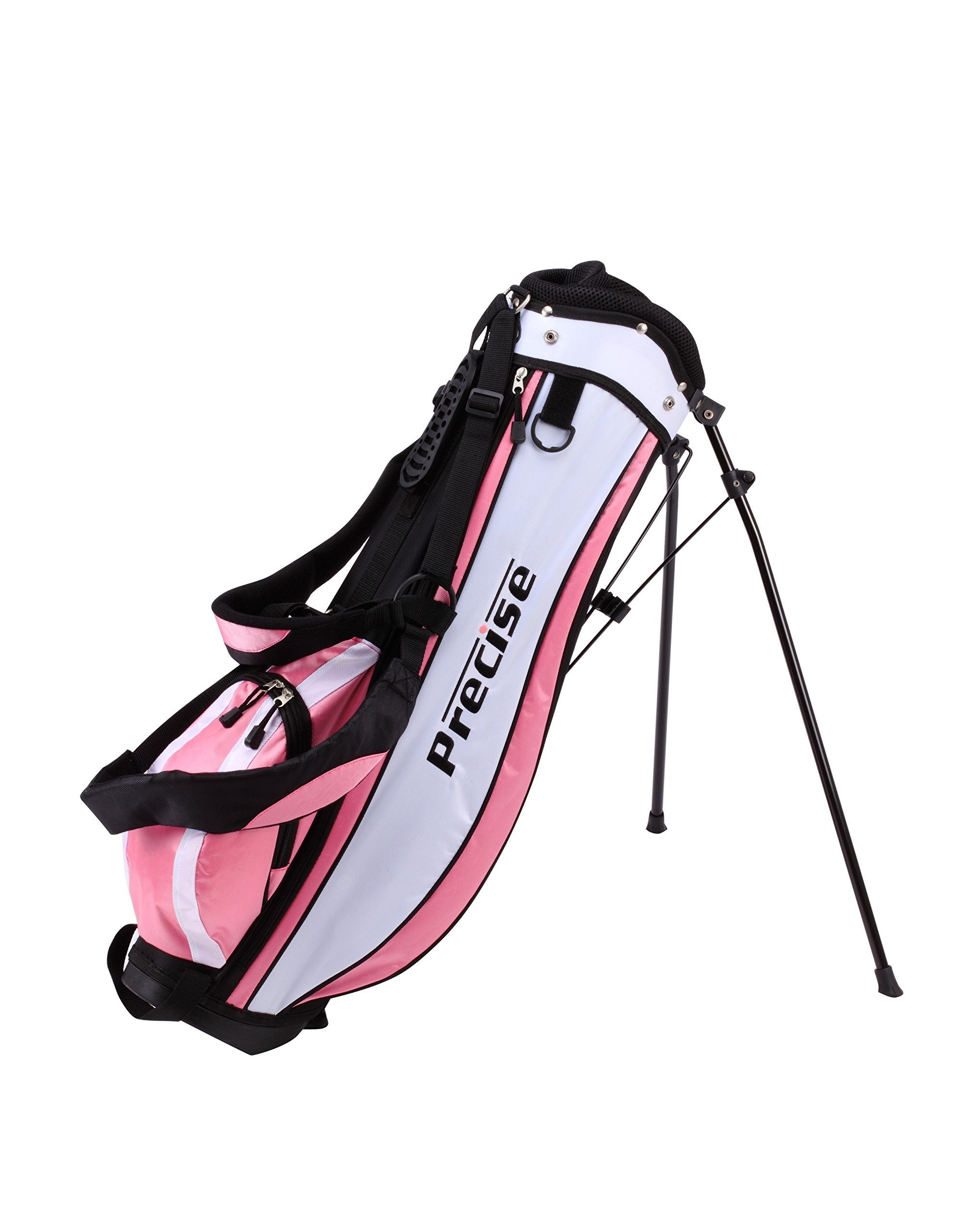 Distinctive Girls Pink Junior Golf Club Set For Age 3 To 5 ( Height 3' To 3'8'' ), Left Handed Only, Set Includes: Driver, Hybri