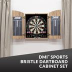 Dmi Sports Dublin Bristle Dartboard Cabinet Set - Bristle Dartboard Included