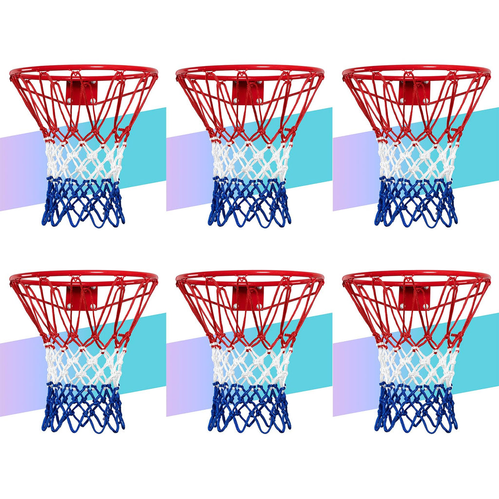Neijiang Basketball Net Replacement,2023 Upgrade Thick Professional Basketball Nets Heavy Duty Outdoor,All Weather Anti Whip Col