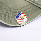 Eshan Magnetic Golf Hat Clips (6 Pcs, Silver) Ball Marker Holder For Golf Gloves Hats Bags Caps Visor Belt
