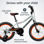 Schwinn Scorch Bike, 16 Inch Bike for Kids Ages 3-13, with Training Wheels or Adjustable Seat, Rear Coaster Brake & Front or Fro