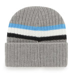 '47 Men'S Gray Carolina Panthers Highline Cuffed Knit Hat