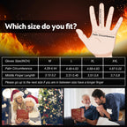 Madetec Heated Gloves For Men Women, Winter Gloves Upgraded Rechargeable Battery, Waterproof & Double Windproof Electric Heated
