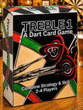 Hickoryville Treble 1 Cards - Strategic Dart Training System, 65-Card Deck with Wild Cards, 2-4 Players or Solo Practice, Darts 