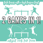 Franklin Sports Spyder Pong Tennis - Table Tennis, Volleyball + 4-Square Outdoor Game - Indoor + Outdoor Game For Kids - Include