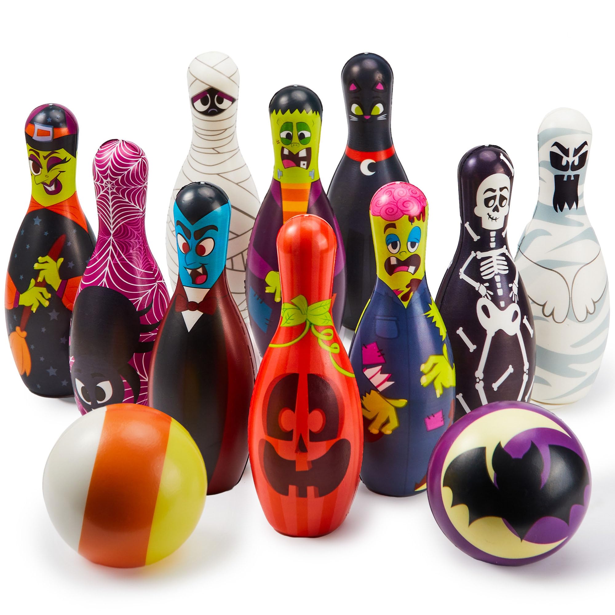Joyin Halloween Foam Bowling Set For Kids Toys Party Supplies, Get-Together Party, Game Day Events, Indoor Outdoor Party, Birthd