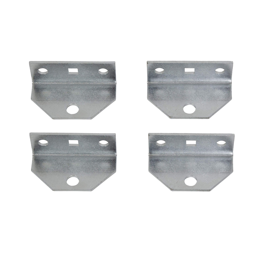 Ecotric 4Pcs 10'' Galvanized Swivel Top Bunk Bracket Kit For 2 X 4/2 X 6 Boat Trailer Crossmember - Ski Boat, Fishing Boat Or Sa