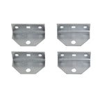 Ecotric 4Pcs 10'' Galvanized Swivel Top Bunk Bracket Kit For 2 X 4/2 X 6 Boat Trailer Crossmember - Ski Boat, Fishing Boat Or Sa