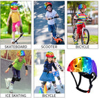 Jeefree Skateboard Cycling Helmet,Kids Adjustable Bike Helmet Suitable For Toddler Kids Youth Boys Girls,Multi-Sport Scooter Rol