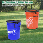 Bucket Toilet Seat, Portable Toilet Seat For 5 Gal Buckets, Camping Seat For Pail, Snap-On Bucket Seat For Outdoor, Camping, Hik