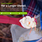 Humangear Gobites Duo | Travel & Camping Utensils | Portable & Convertible Dining Ware | Multi-Functional Spork, Gray