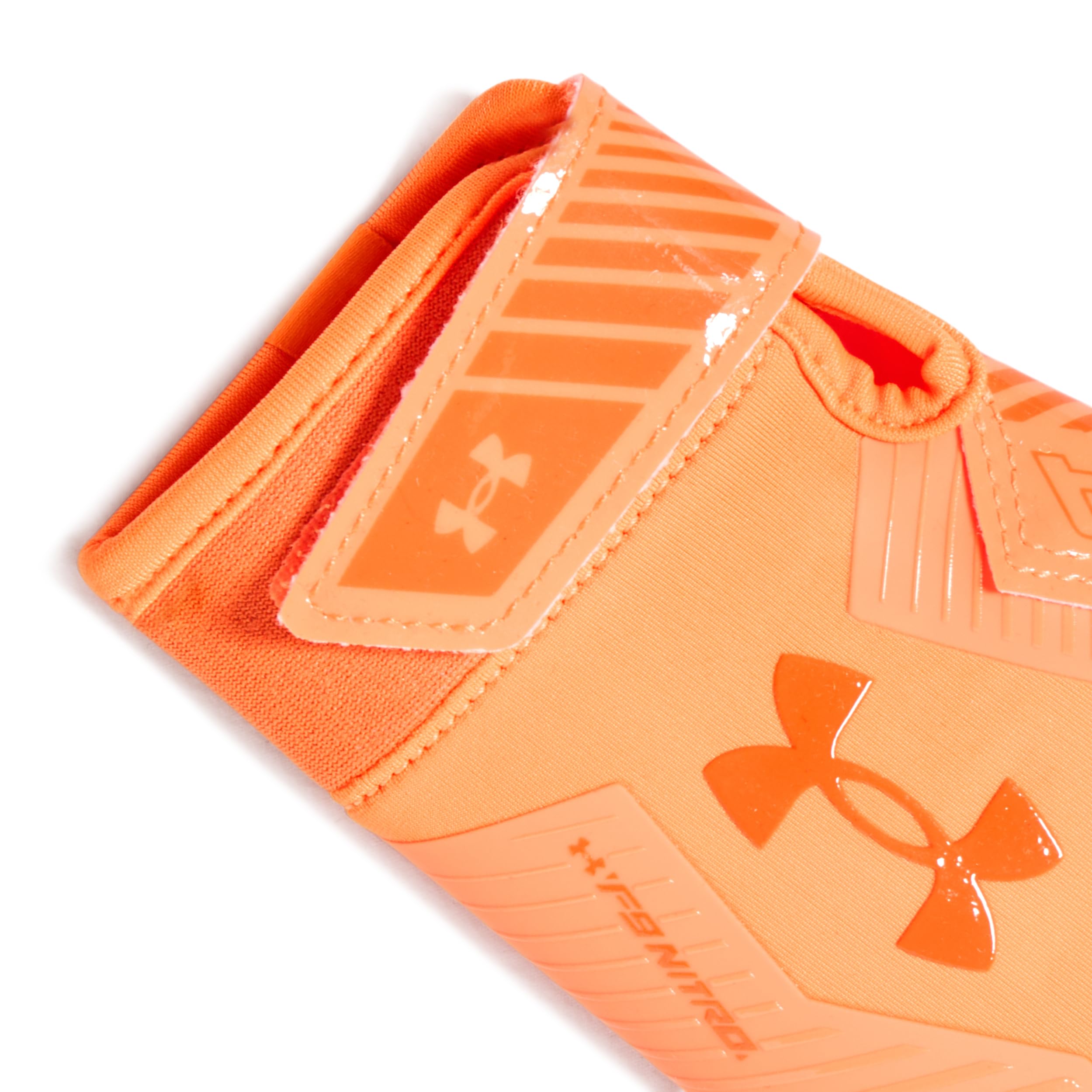 Under Armour Boys F9 Novelty Football Gloves, (825) Blaze Orange/Team Orange/Blaze Orange, Large