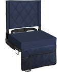Sheenive Stadium Seats For Bleachers With Back Support, Bleacher Seats With Backs And Cushion Wide, Padded Portable Folding Comf