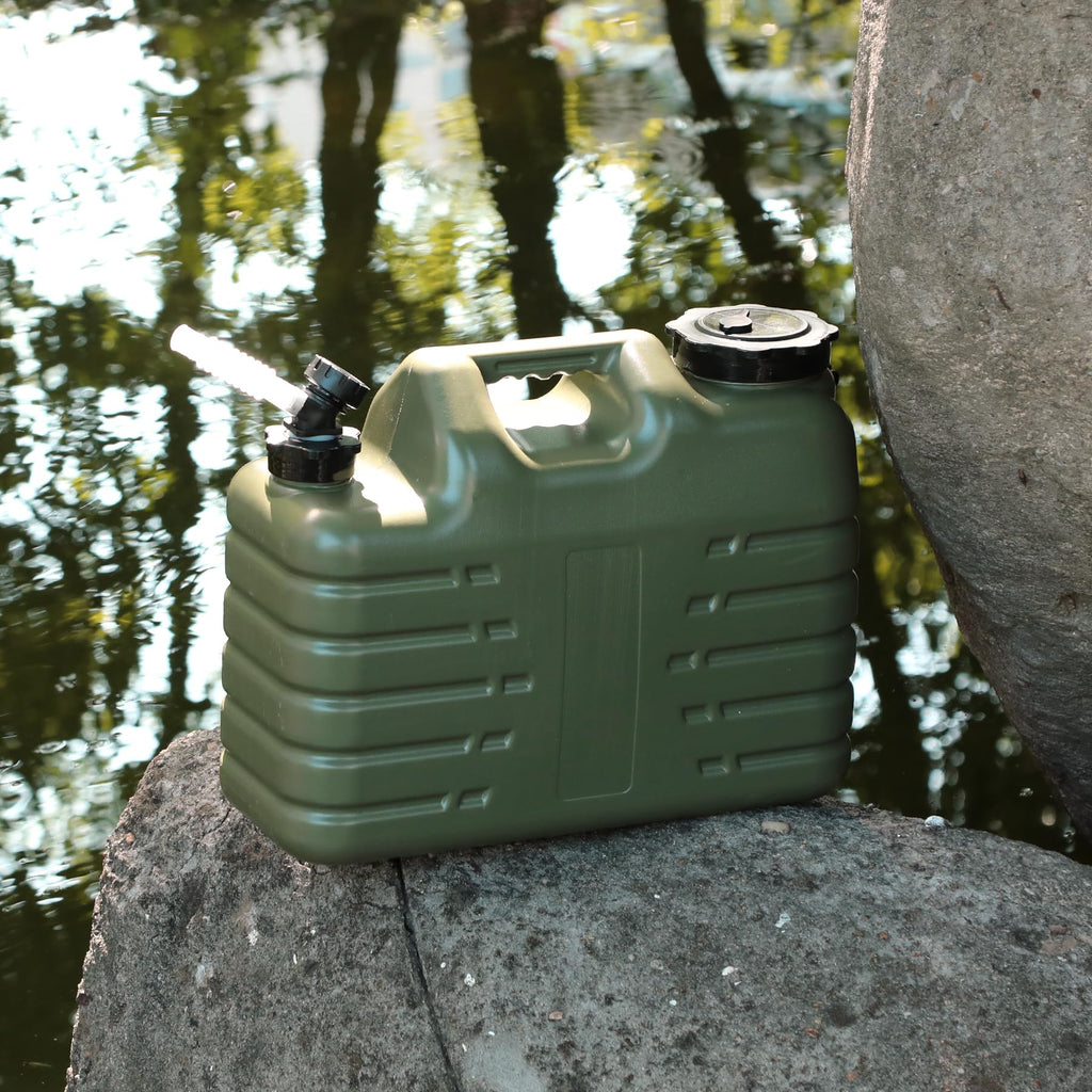 Redswing 4 Gallon/15L Thickened Water Jug, Camping Water Container, Truly No Leakage Water Storage With Spigot, Large Military W