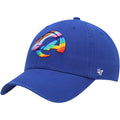 47 Men'S Royal Los Angeles Rams Pride Clean Up Adjustable Hat