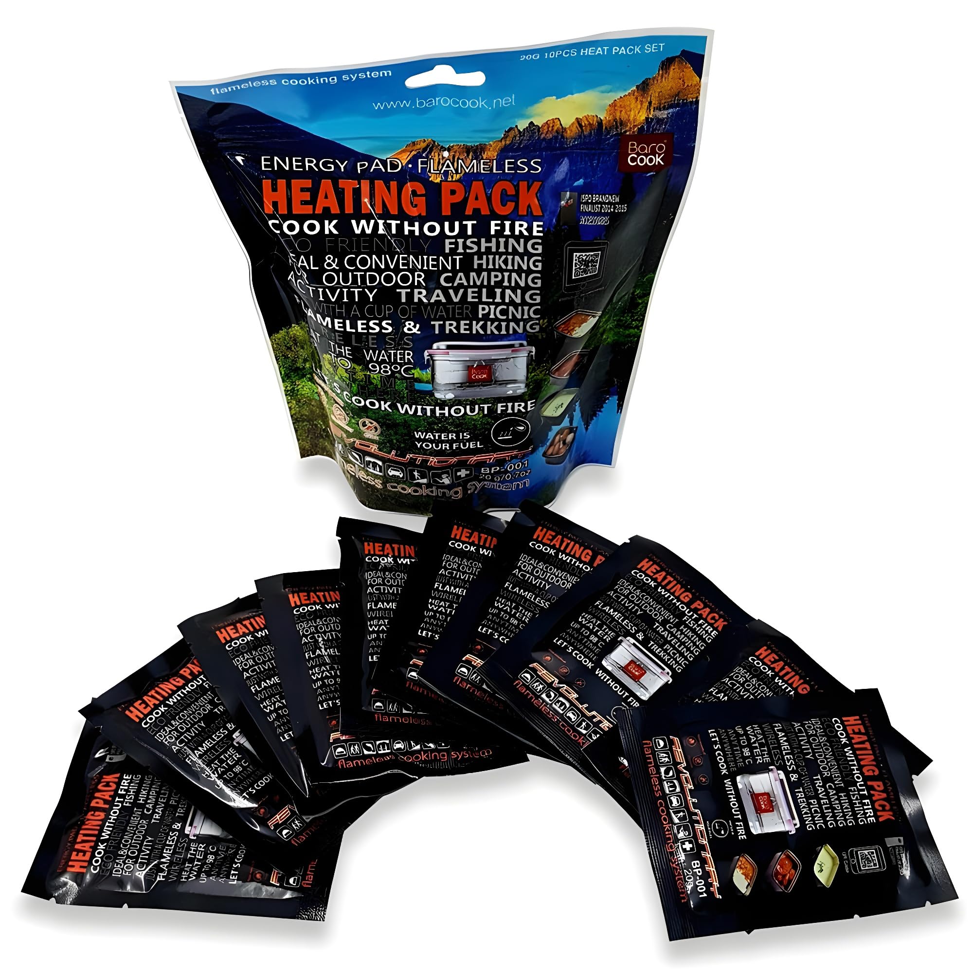 Barocook Fuel Pack Set (10-Piece), 20g