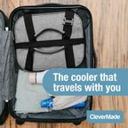 CleverMade Tahoe Collapsible Insulated Cooler Bag - 18 Cans / 14 Qt Leakproof Soft Cooler for Beach, Travel, Car - Bottle Opener